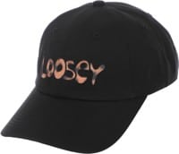 Loosey Jaguar Logo Strapback Hat - black