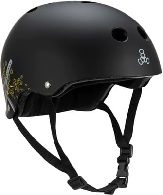 Triple Eight THE Certified Sweatsaver Skate Helmet - (sky brown) signature black - view large