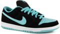 Nike SB Dunk Low Pro SB Skate Shoes - black/white/clear jade