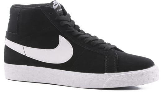 Nike SB Zoom Blazer Mid Skate Shoes - black/white-white-white - view large