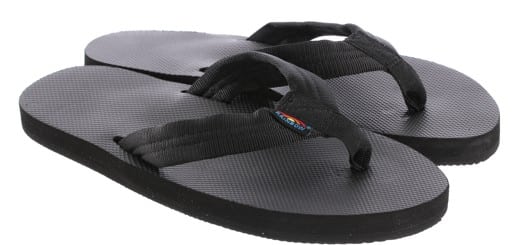 Rainbow Sandals Classic Rubber Single Layer Eco Sandals - all black - view large