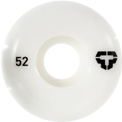 Tactics T-Logo Skateboard Wheels - white 52 (99a) - view large