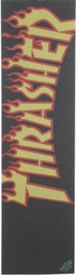 MOB GRIP Thrasher Graphic Skateboard Grip Tape - yellow/orange flame - view large