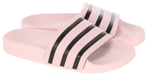 Adidas Women's Originals Adilette W Slide Sandals - clear pink/clear pink/core black - view large