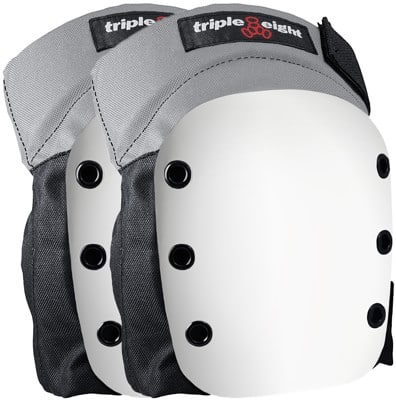 Triple Eight Street Knee Pads - grey w/ white cap - view large
