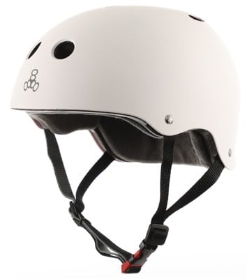 Triple Eight THE Certified Sweatsaver Skate Helmet - white rubber - view large