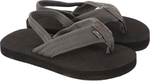 Rainbow Sandals Kids Grombow Sandals - dark grey w/ back-strap - view large