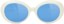 Glassy Burt Premium Plus Polarized Sunglasses - white/blue polarized lens - front