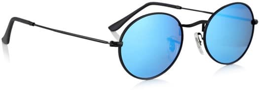 Glassy Campbell Polarized Sunglasses - black/blue mirror polarized lens - view large