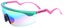 Happy Hour Accelerators Sunglasses - provost teal/pink splatter