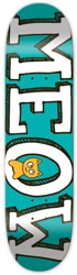Meow Logo 8.0 Skateboard Deck - teal