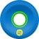 Slime Balls OG Slime Cruiser Skateboard Wheels - blue/green (78a) - reverse