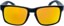 Dang Shades All Terrain Polarized Sunglasses - matte black/fire mirror polarized lens - front