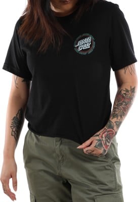 Santa Cruz Women's Hollow Ringed Dot T-Shirt - black - view large
