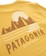 Patagonia Tube View Organic T-Shirt - mountain yellow - reverse detail