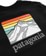 Patagonia Line Logo Ridge Pocket Responsibili-Tee T-Shirt - black - reverse detail