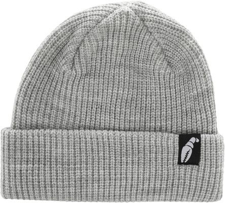 Crab Grab Claw Label Beanie - heather grey - view large