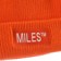 Miles Logo Beanie - safety orange - detail