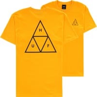 HUF Essentials Triple Triangle T-Shirt - gold