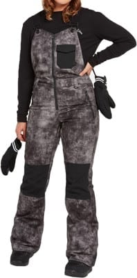 Volcom Women's Swift Bib Overall Pants (2021 Closeout) - acid black - view large