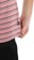 Vans Women's Striped Baby T-Shirt - mesa rose - detail