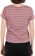 Vans Women's Striped Baby T-Shirt - mesa rose - reverse