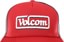 Volcom Axwell Trucker Hat - ribbon red - front