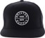 Brixton Oath III Snapback Hat - black - front