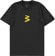 Adidas CUR3 T-Shirt - carbon/impact yellow - front