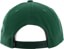 HUF Essentials Unstructured Triple Triangle Snapback Hat - forest green - reverse