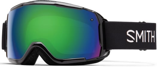 Smith Kids Grom Goggles - black/green sol-x mirror lens - view large