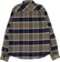 Brixton Bowery Flannel - moonlit ocean/bright gold/off white - reverse