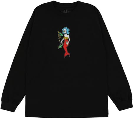 Krooked Mermaid L/S T-Shirt - black - view large