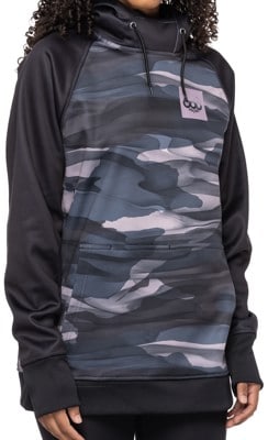 686 Women's Bonded Fleece Pullover Hoodie - dusty orchid waterland camo - view large