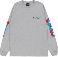Tired Wobbles L/S T-Shirt - heather grey