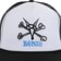 Powell Peralta Vato Rat Bones Trucker Hat - white/black - front