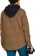 Volcom Women's Hooded Flannel Jacket - caramel - reverse