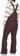 Volcom Women's Swift Bib Overall Pants (Closeout) - black plum - reverse