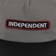 Independent B/C Groundwork Snapback Hat - grey/black - front detail