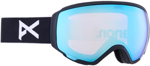 Anon Women's WM1 Goggles + MFI Face Mask & Bonus Lens - black/perceive variable blue + perceive cloudy pink lens - view large