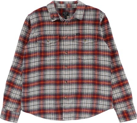 Dark Seas Andes Flannel Shirt - navy/red - view large