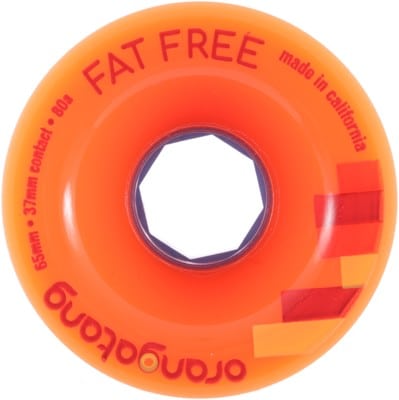 Orangatang Fat Free Freeride Longboard Wheels - orange (80a) - view large