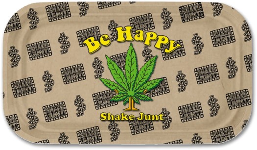Shake Junt Casual Tray - be happy (green/gold) - view large