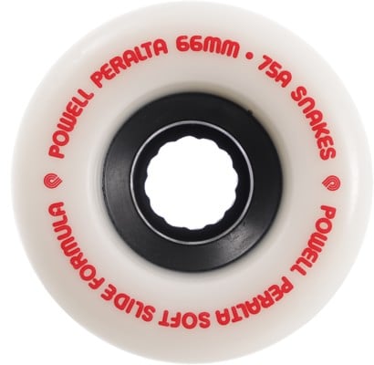 Powell Peralta Snakes Cruiser Skateboard Wheels - white v2 66 (75a) - view large