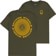 Spitfire Classic Vortex T-Shirt - military green/yellow