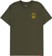 Spitfire Classic Vortex T-Shirt - military green/yellow - front
