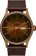 Nixon Sentry Leather Watch - bronze/black