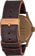 Nixon Sentry Leather Watch - bronze/black - reverse