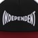 Independent Span Trucker Hat - black/red/white - front detail