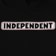 Independent Bar Logo Hoodie - black - front detail